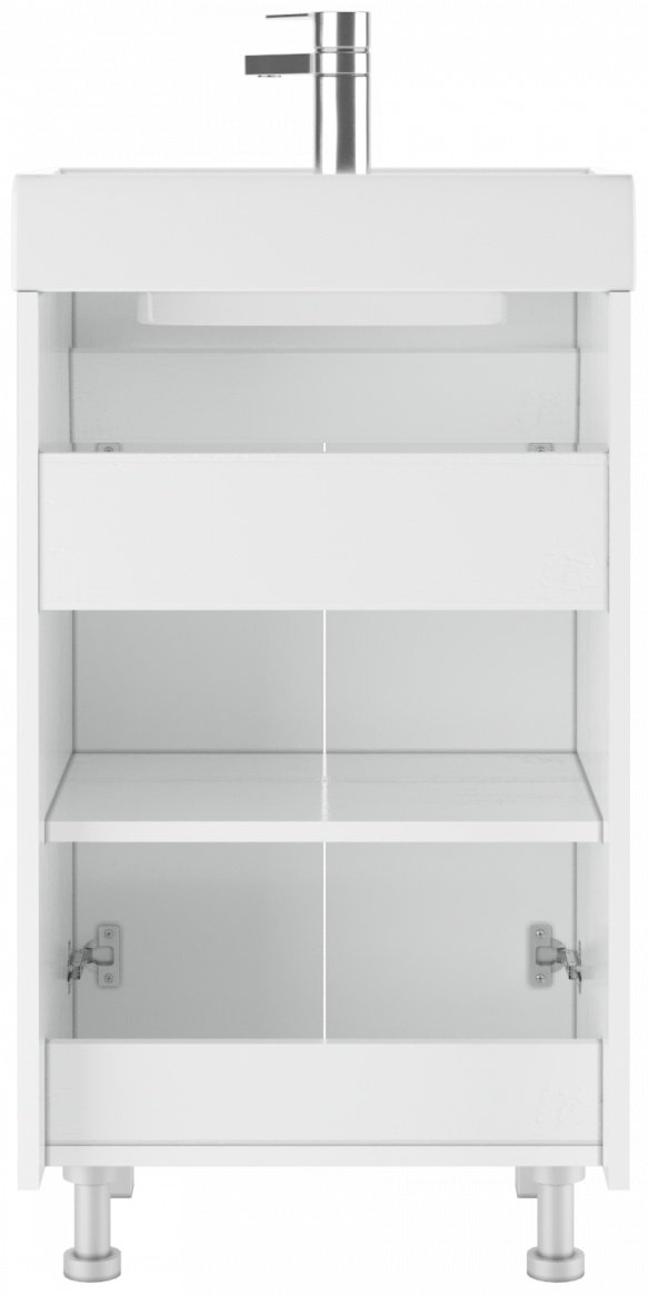 Тумба с раковиной KABINKA.KZ Адай, 47x79x38.6 см, белый