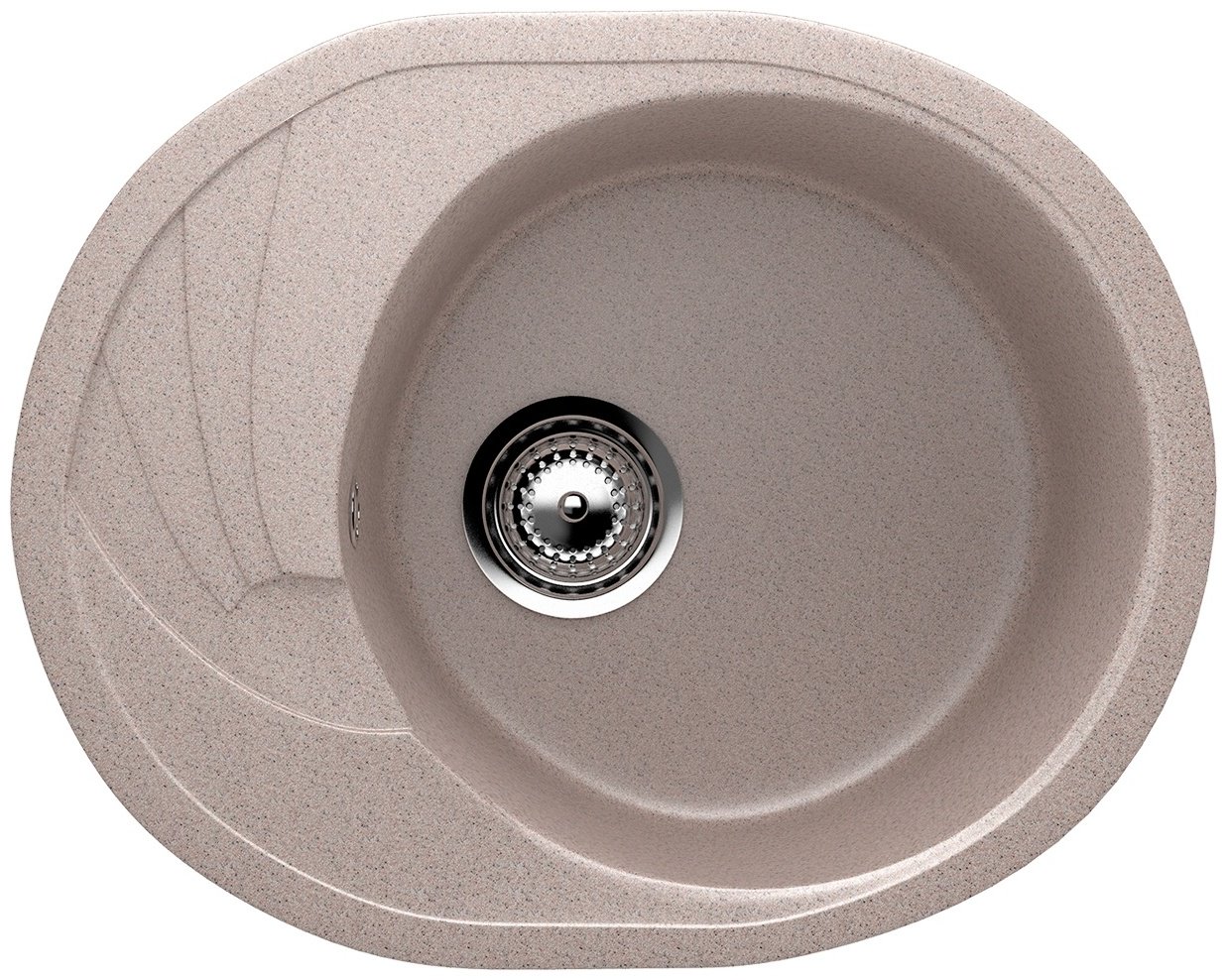 Кухонная мойка EcoStone врезная ES-17, бежевый
