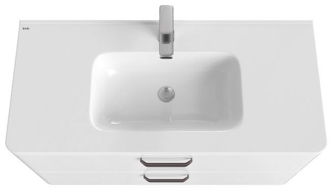 Тумба с раковиной IDDIS BRICK BRI10WFi95K / 0101000i28 100 см. , 100x71x45.5 см, белый