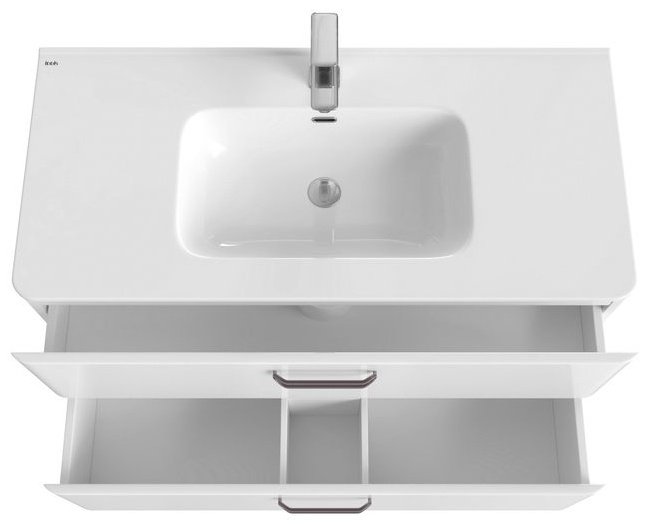 Тумба с раковиной IDDIS BRICK BRI10WFi95K / 0101000i28 100 см. , 100x71x45.5 см, белый