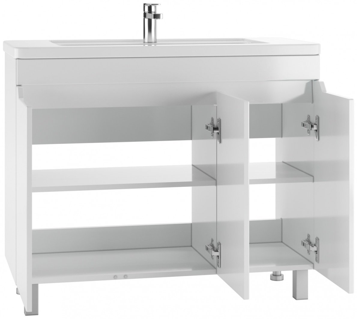 Тумба с раковиной KABINKA.KZ Адай, 96.9x79x43.5 см, белый
