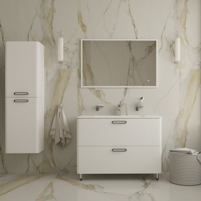 Тумба с раковиной IDDIS BRICK BRI10WFi95K / 0101000i28 100 см. , 100x71x45.5 см, белый - ForteMarket Тумба с раковиной IDDIS BRICK BRI10WFi95K / 0101000i28 100 см. , 100x71x45.5 см, белый купить,NaN