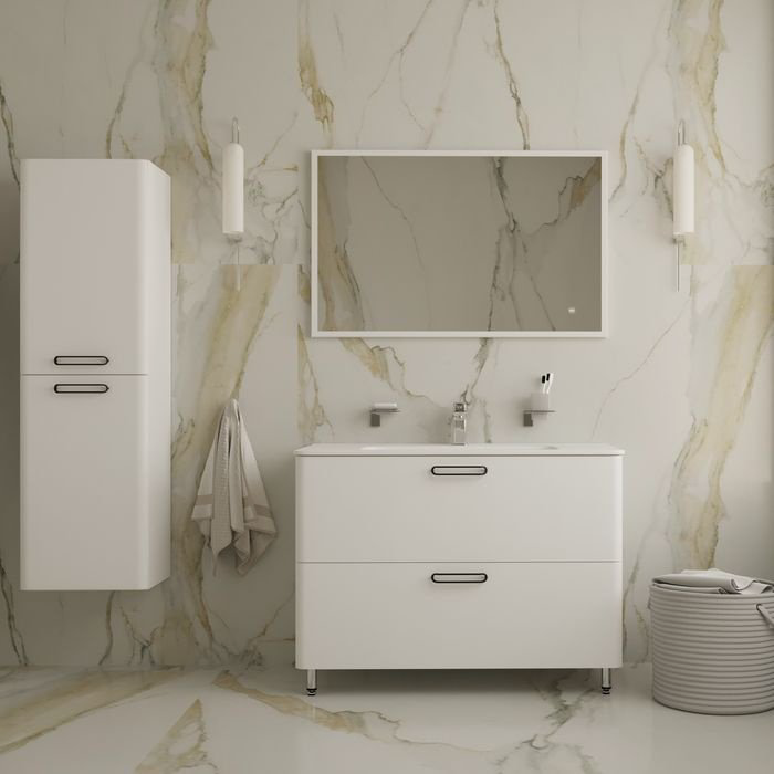 Тумба с раковиной IDDIS BRICK BRI10WFi95K / 0101000i28 100 см. , 100x71x45.5 см, белый - ForteMarket Тумба с раковиной IDDIS BRICK BRI10WFi95K / 0101000i28 100 см. , 100x71x45.5 см, белый купить,NaN