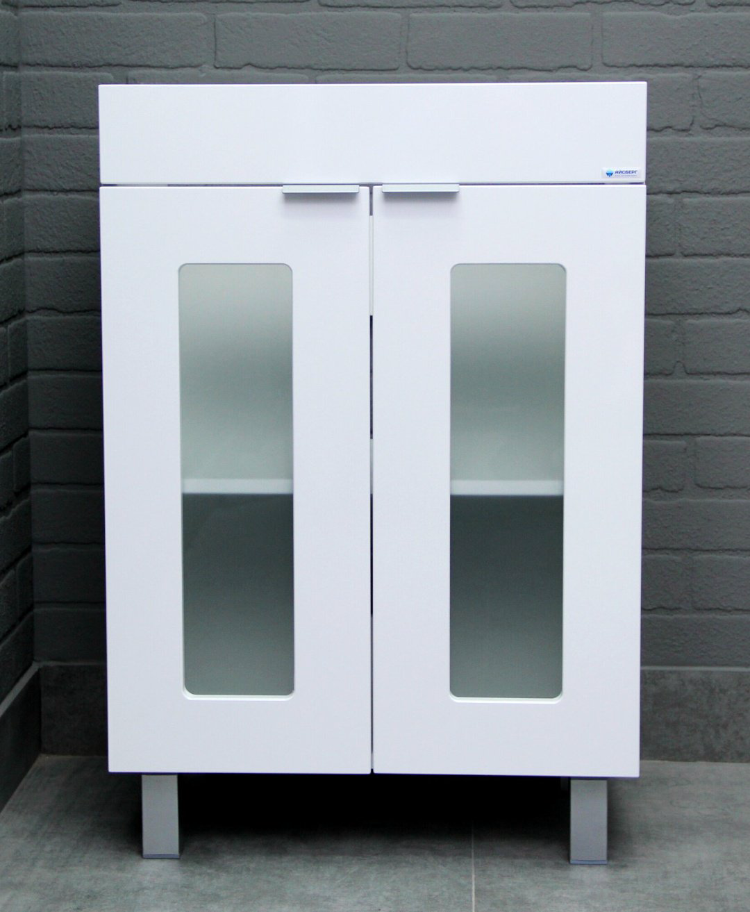 Тумба с раковиной Kabinka.kz Енисей 60 Кристалл 56x82x43.4см белый купить,NaN
