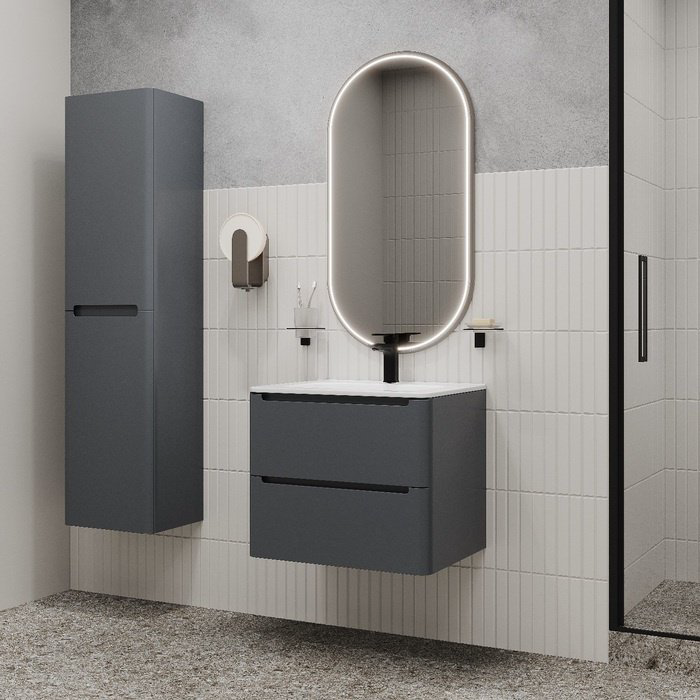 Тумба с раковиной IDDIS Edifice EDI60D0i95K/0106000i28 , 60x50x46.7 см, темно-серый купить,NaN