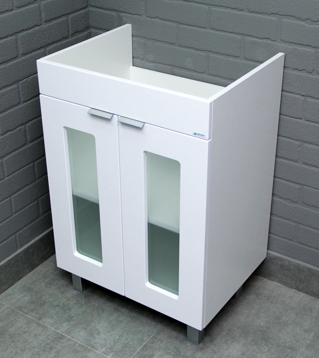 Тумба с раковиной Kabinka.kz Енисей 60 Кристалл 56x82x43.4см белый купить,NaN