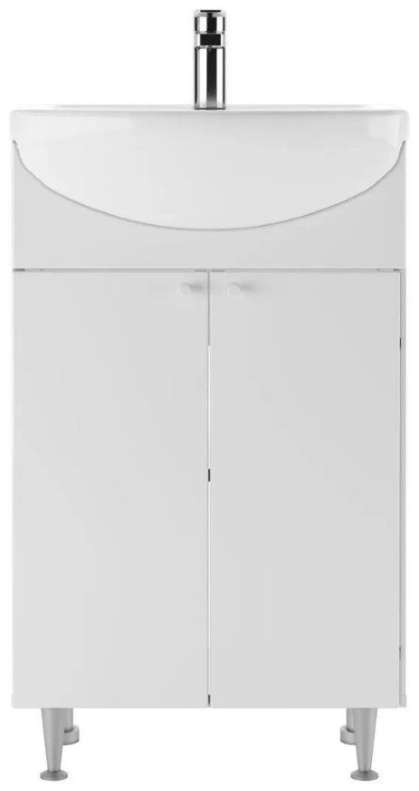 Тумба с раковиной KABINKA.KZ &#34;Исеть 55&#34; Промо, 50.4x82x30 см, белый