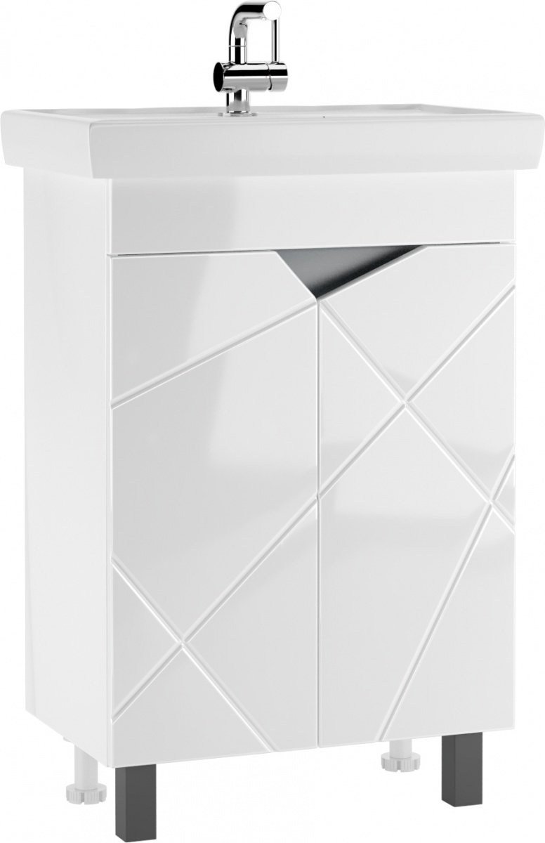 Тумба с раковиной KABINKA.KZ Байтерек, 54x81.9x34.4 см, белый