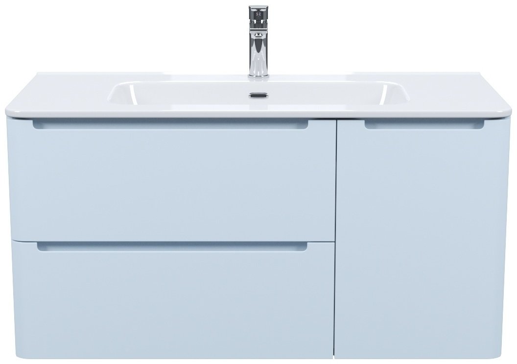 Тумба с раковиной IDDIS EDI10B0i95K , 100x50x46.2 см, голубой