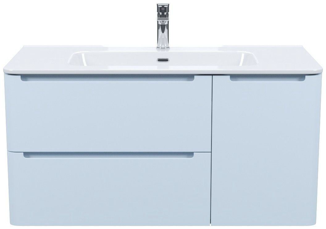 Тумба с раковиной Iddis EDI10B0i95K 100x50x46.2см голубой купить,NaN
