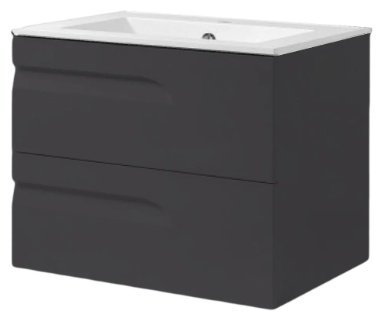 Тумба с раковиной Kabinka.kz K0000183820 100x55x47см черный купить,NaN
