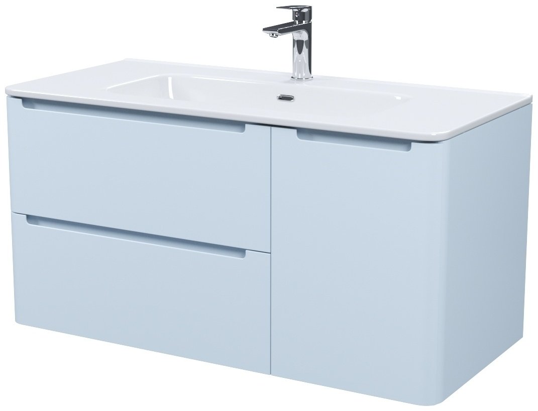 Тумба с раковиной IDDIS EDI10B0i95K , 100x50x46.2 см, голубой