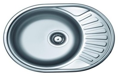 Кухонная мойка ЕС- 466 врезная 74х44х15 см, нержавеющая сталь