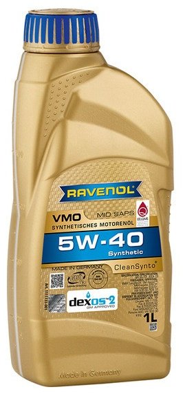 Моторное масло Синтетическое RAVENOL VMO 5W-40 1 л