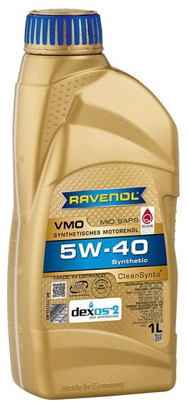 Моторное масло Синтетическое RAVENOL VMO 5W-40 1 л