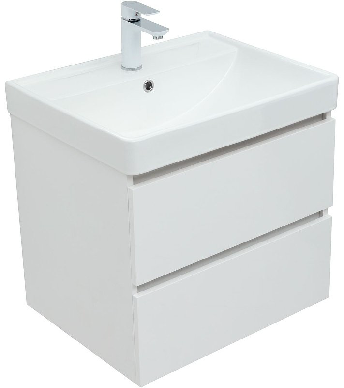 Тумба с раковиной KABINKA.KZ Вега 60 308318, 58.2x50.2x46.5 см, белый купить,NaN