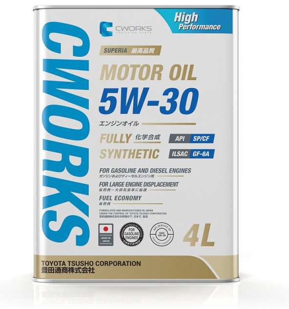 Моторное масло Моторное масло синтетическое CWORKS Superia 5W-30 4 л купить,NaN