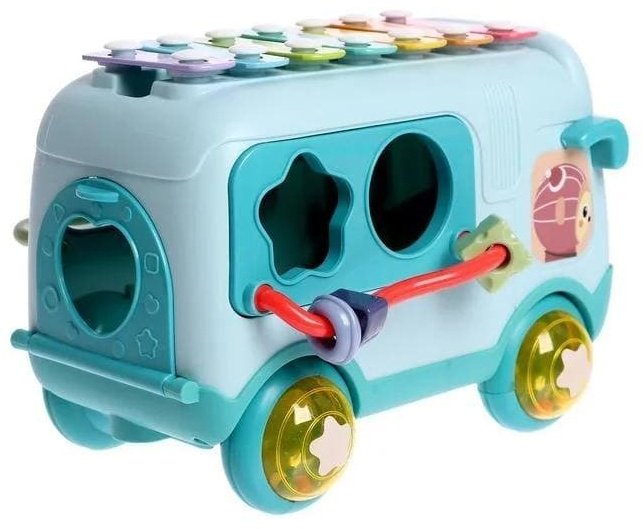 Sobebear автобус-сортер с ксилофоном голубой - ForteMarket Sobebear автобус-сортер с ксилофоном голубой купить,0
