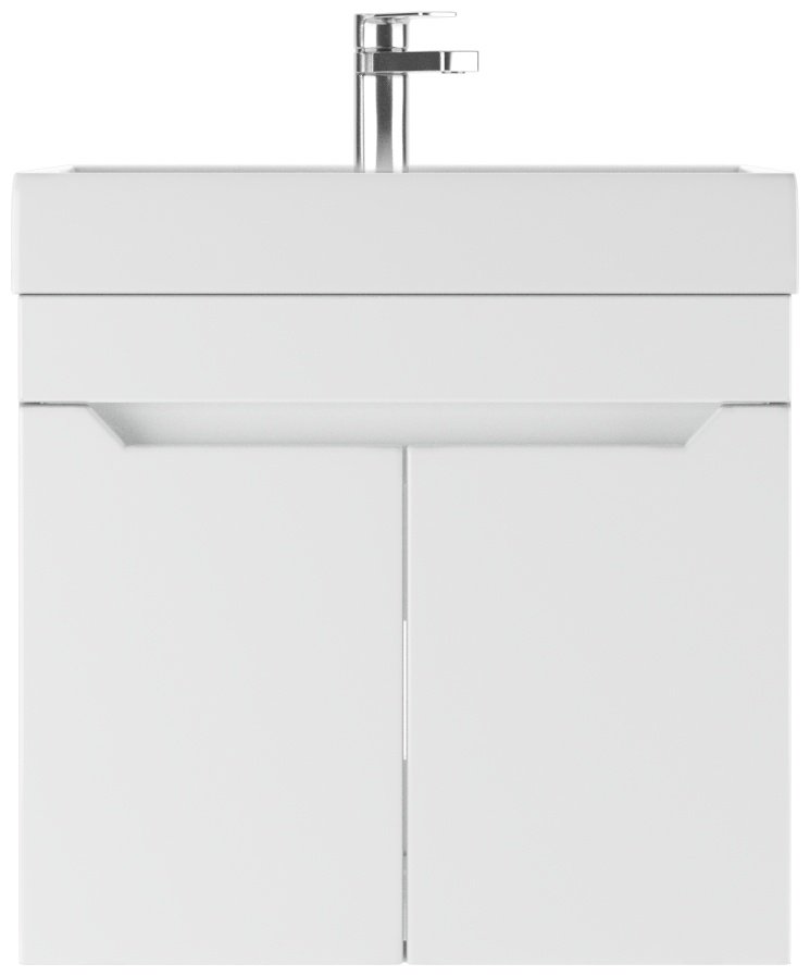 Тумба с раковиной KABINKA.KZ Адай, 57.5x50x43.7 см, белый