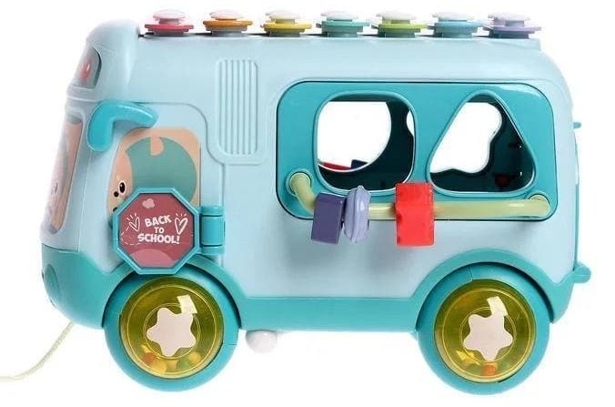 Sobebear автобус-сортер с ксилофоном голубой - ForteMarket Sobebear автобус-сортер с ксилофоном голубой купить,0