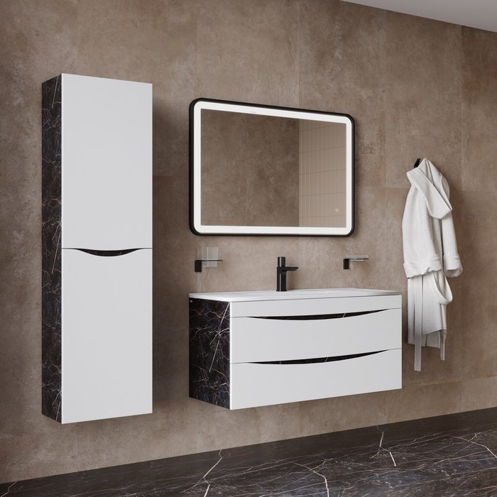 Тумба с раковиной IDDIS CLO10B0i95K, 100x50x45.5 см, белый