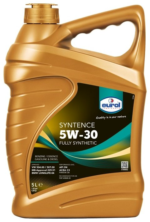 Моторное масло Синтетическое EUROL Syntence 5W-30 5 л купить,NaN