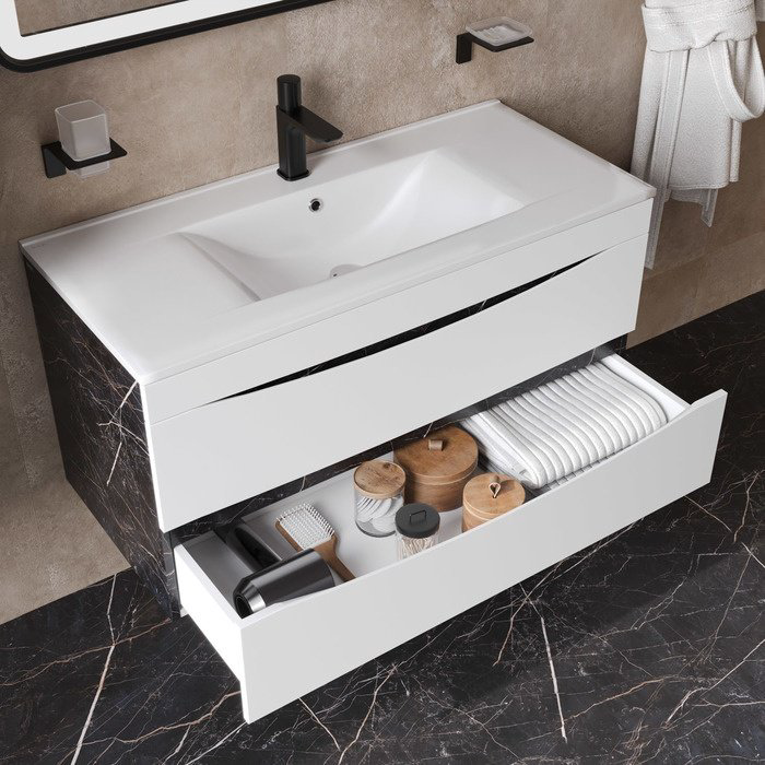 Тумба с раковиной Iddis CLO10B0i95K 100x50x45.5см белый купить,NaN