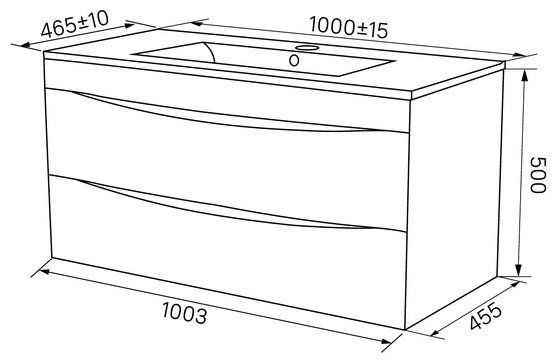 Тумба с раковиной Iddis CLO10B0i95K 100x50x45.5см белый купить,NaN