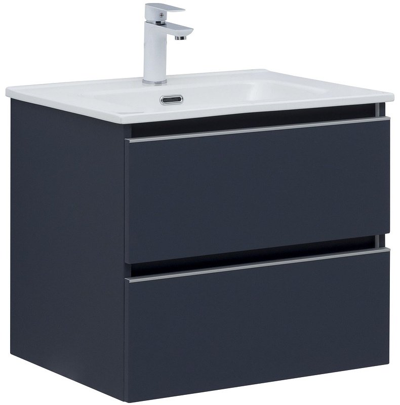 Тумба с раковиной KABINKA.KZ Вега 60 329589, 58.2x50.2x46.5 см, темно-серый