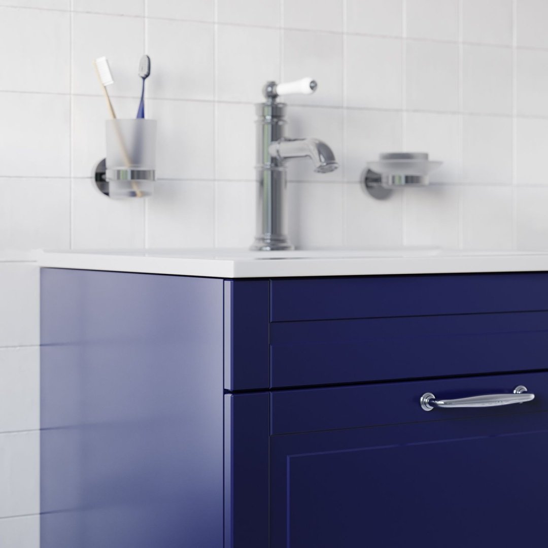 Тумба с раковиной Iddis OXF60N0i95K 60x66x45.5см синий купить,NaN