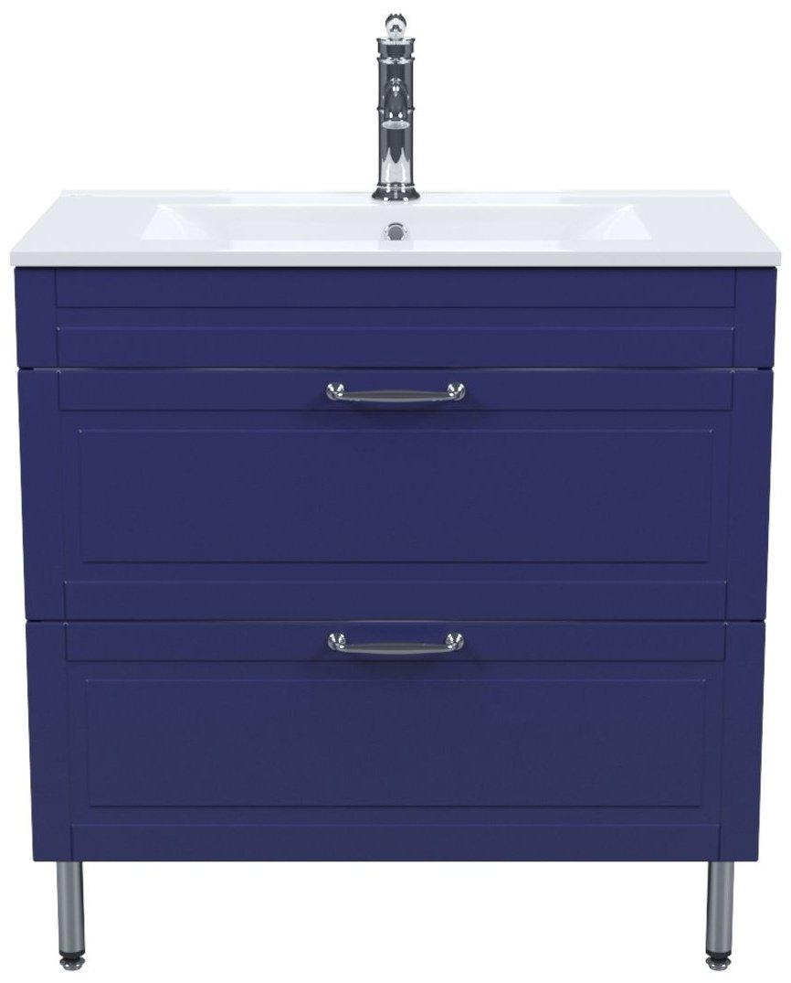 Тумба с раковиной Iddis OXF80N0i95K 80x60x45.5см синий купить,NaN