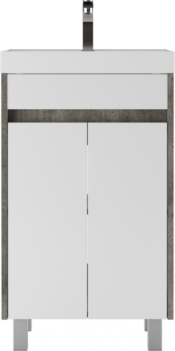 Тумба с раковиной KABINKA.KZ Classica 50 Karlo, 49x70x34 см, белый, серый купить,NaN