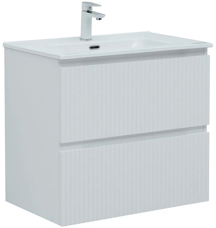 Тумба с раковиной Kabinka.kz Flat 70 335423 70x63.7x45.5см белый купить,NaN