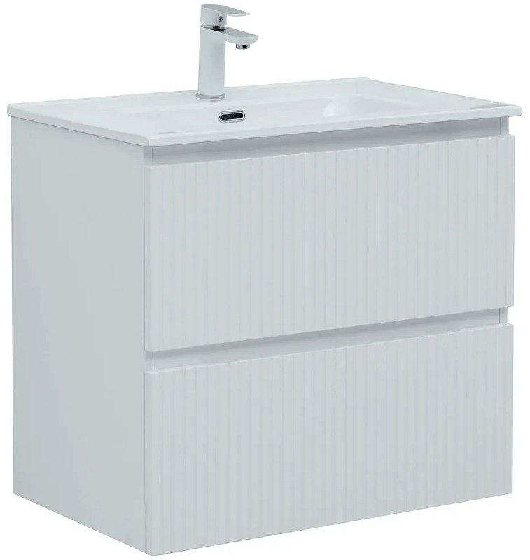 Тумба с раковиной Kabinka.kz Flat 70 335423 70x63.7x45.5см белый купить,NaN