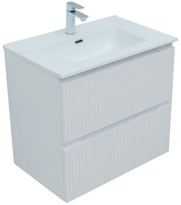 Тумба с раковиной Kabinka.kz Flat 70 335423 70x63.7x45.5см белый купить,NaN