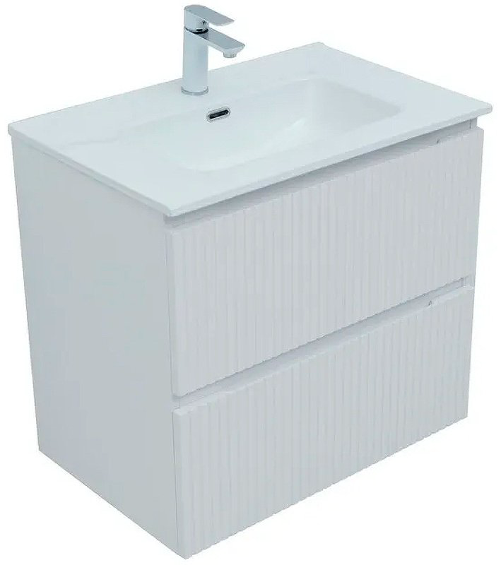 Тумба с раковиной Kabinka.kz Flat 70 335423 70x63.7x45.5см белый купить,NaN
