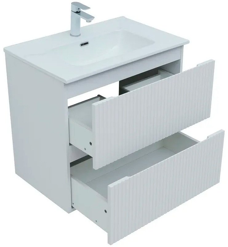Тумба с раковиной Kabinka.kz Flat 70 335423 70x63.7x45.5см белый купить,NaN