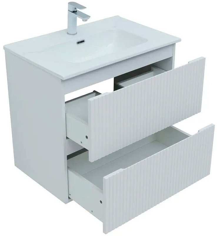Тумба с раковиной Kabinka.kz Flat 70 335423 70x63.7x45.5см белый купить,NaN