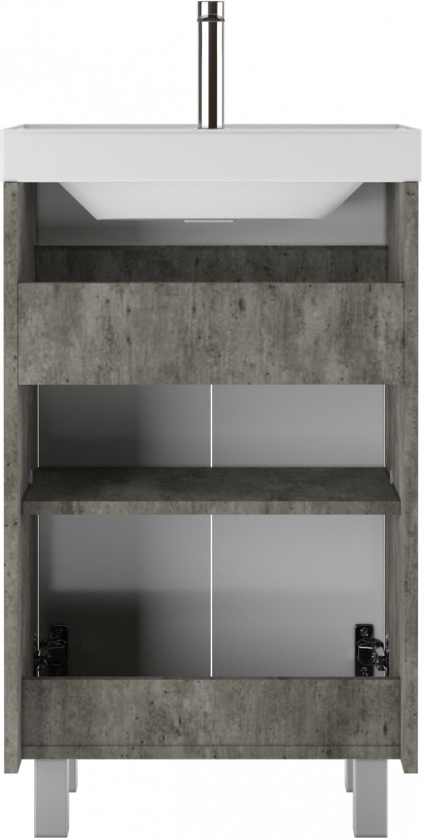 Тумба с раковиной KABINKA.KZ Classica 50 Karlo, 49x70x34 см, белый, серый