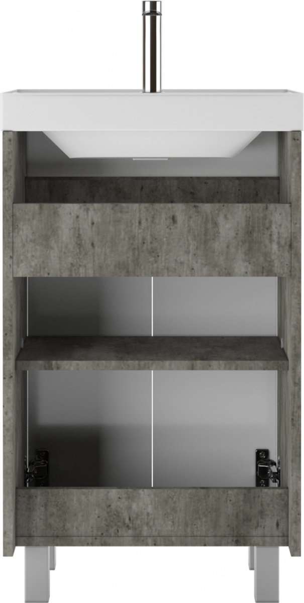 Тумба с раковиной KABINKA.KZ Classica 50 Karlo, 49x70x34 см, белый, серый купить,NaN