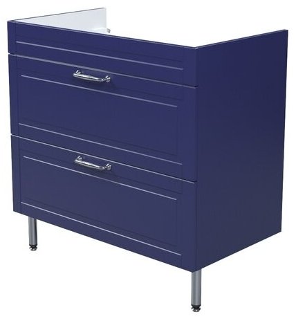 Тумба с раковиной IDDIS OXF80N0i95K, 80x60x45.5 см, синий