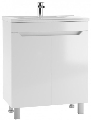 Тумба с раковиной Kabinka.kz Elen 65 Optima 63x82x44.1см белый купить,NaN