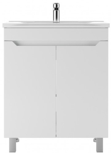 Тумба с раковиной Kabinka.kz Elen 65 Optima 63x82x44.1см белый купить,NaN