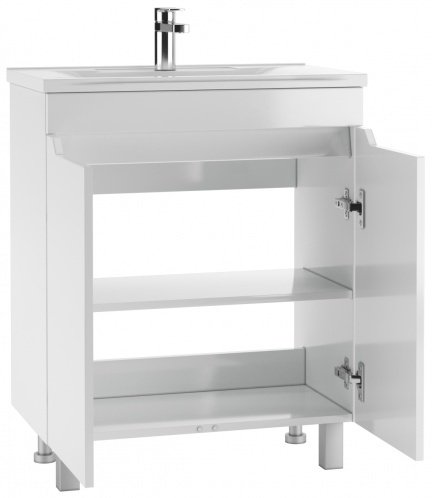Тумба с раковиной KABINKA.KZ &#34;ELEN 65 Optima&#34; , 63x82x44.1 см, белый