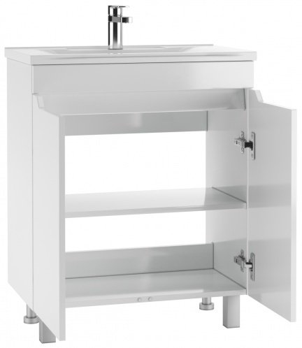 Тумба с раковиной Kabinka.kz Elen 65 Optima 63x82x44.1см белый купить,NaN