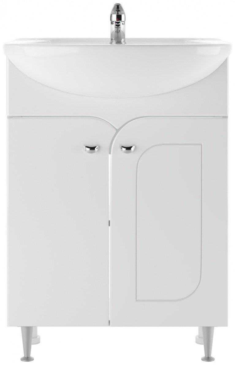 Тумба с раковиной KABINKA.KZ Адай, 59.2x82x29.6 см, белый
