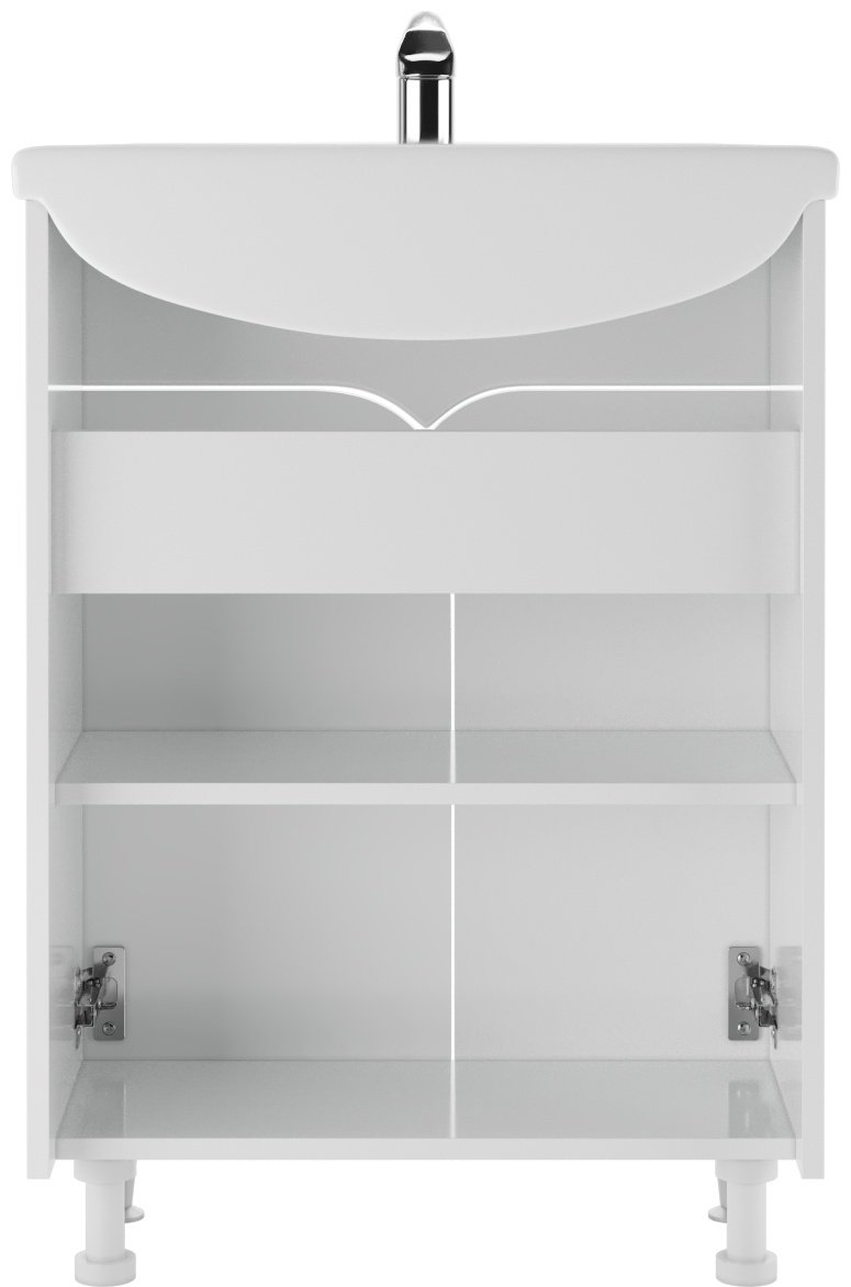 Тумба с раковиной KABINKA.KZ Адай, 59.2x82x29.6 см, белый