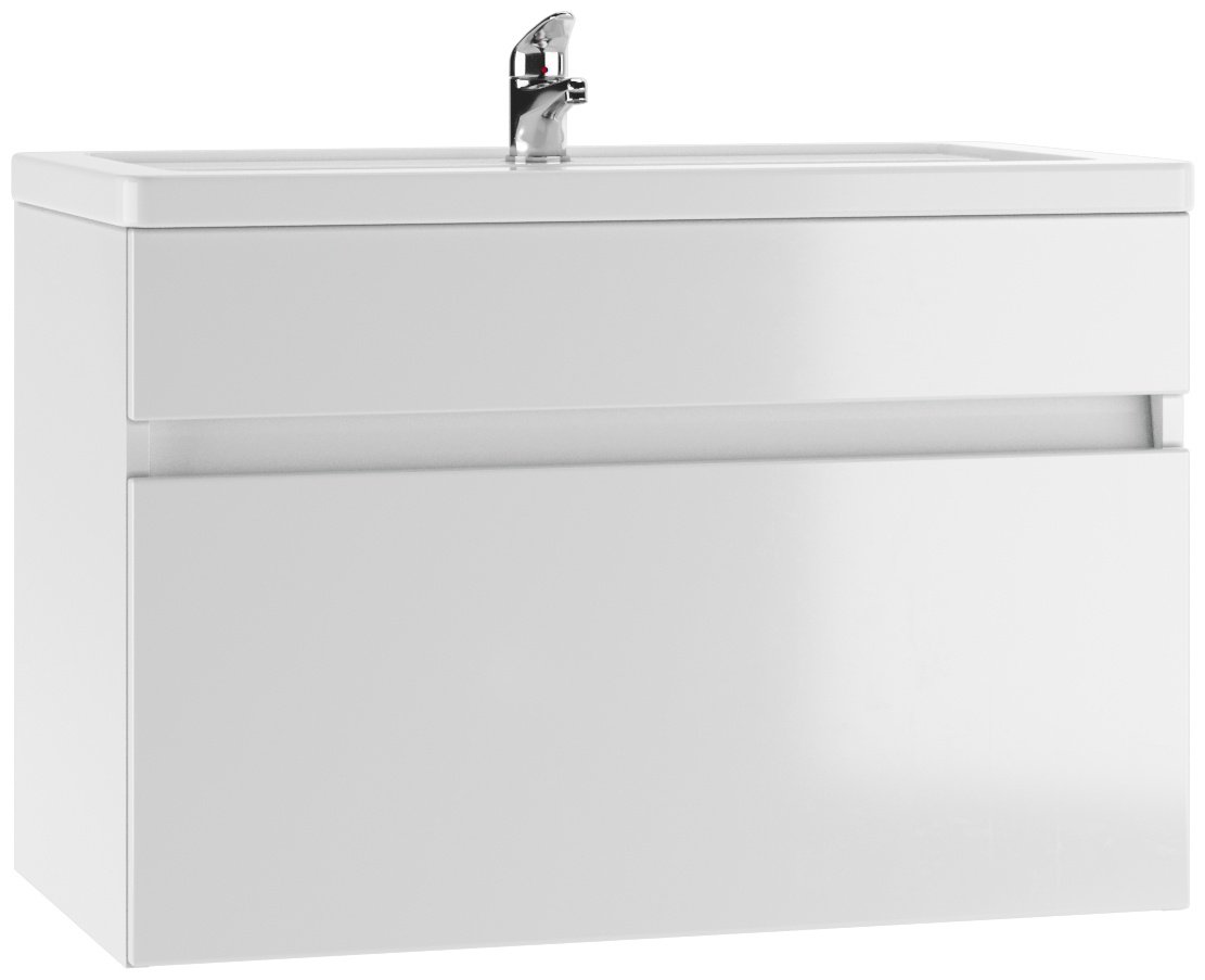 Тумба с раковиной KABINKA.KZ Maria 80 Классик, 76.8x50x43.7 см, белый