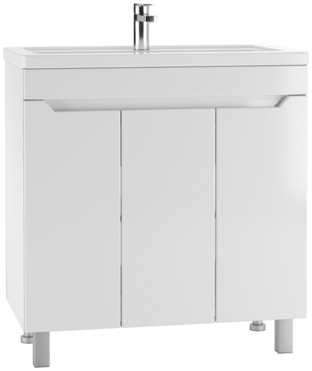 Тумба с раковиной KABINKA.KZ Адай, 76.8x79x43.5 см, белый