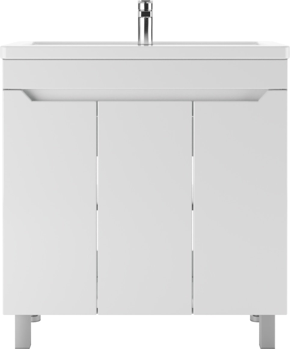 Тумба с раковиной KABINKA.KZ Адай, 76.8x79x43.5 см, белый